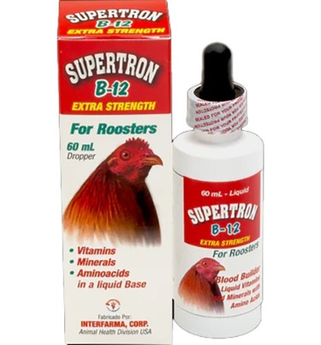 SUPERTRON B-12 EXTRA STRENGTH 6O ML DROPPER FOR ROOSTER/ GALLOS