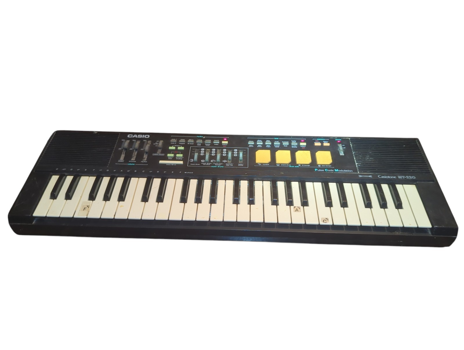 Casio Casiotone MT-220 Keyboard Electronic Piano Synth - Tested Working