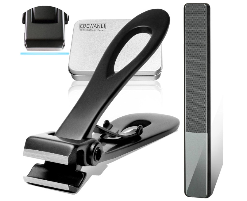EBEWANLI Straight Nail Clipper, 17Mm Wide Jaw Opening Extra Large Toenail Clippe