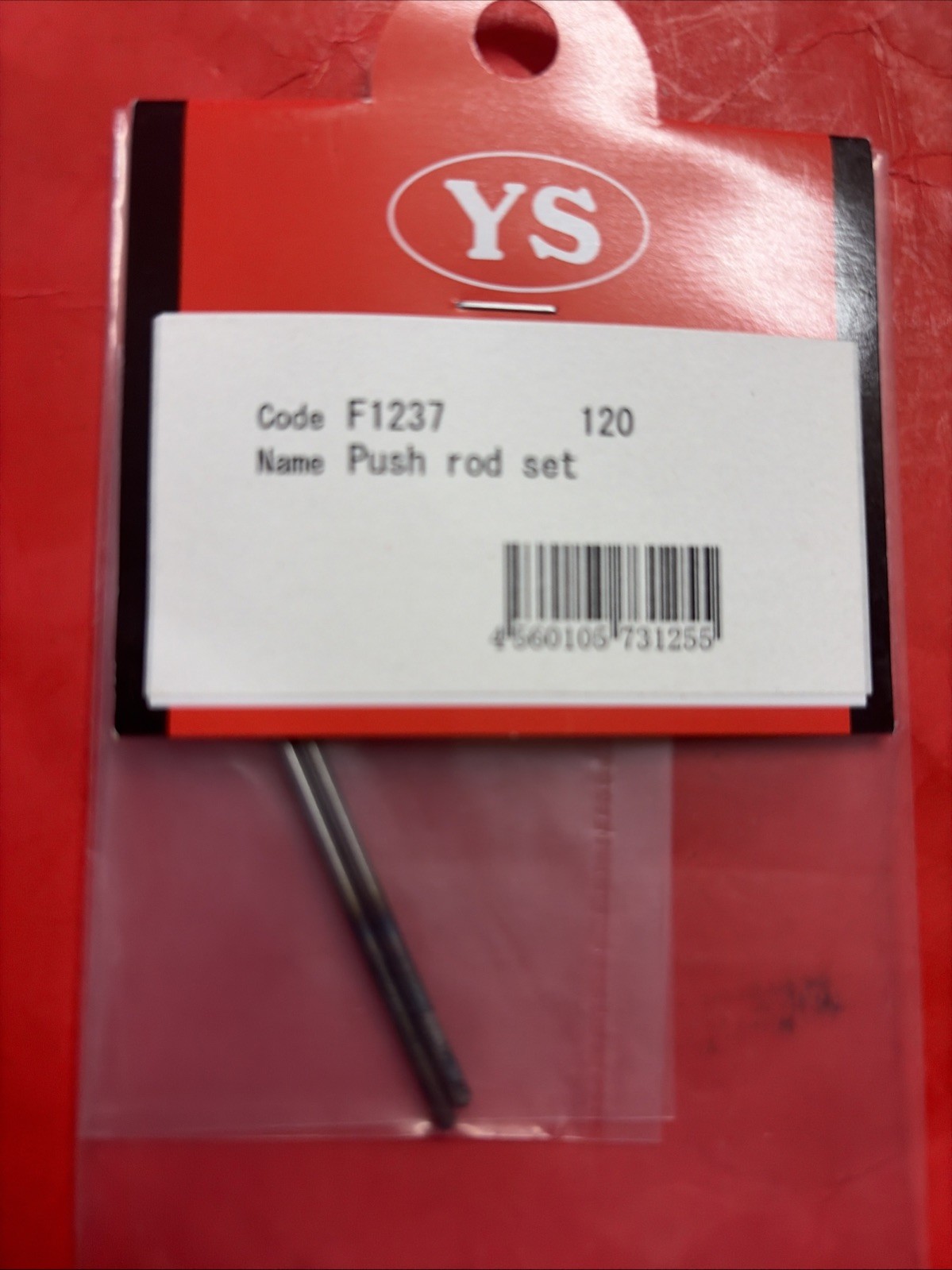 YS120  PUSHROD SET PART # F1237 NIP