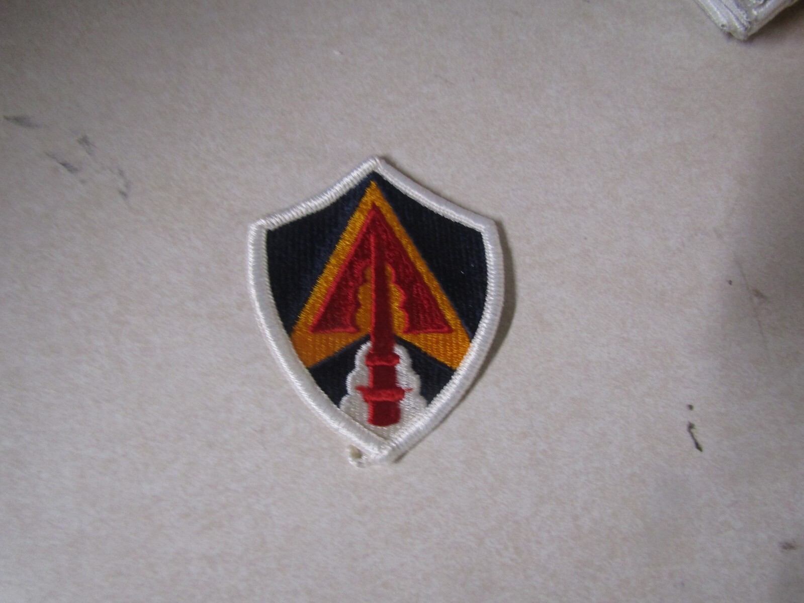 MILITARY PATCH SEW ON COLORED US ARMY SPACE COMMAND