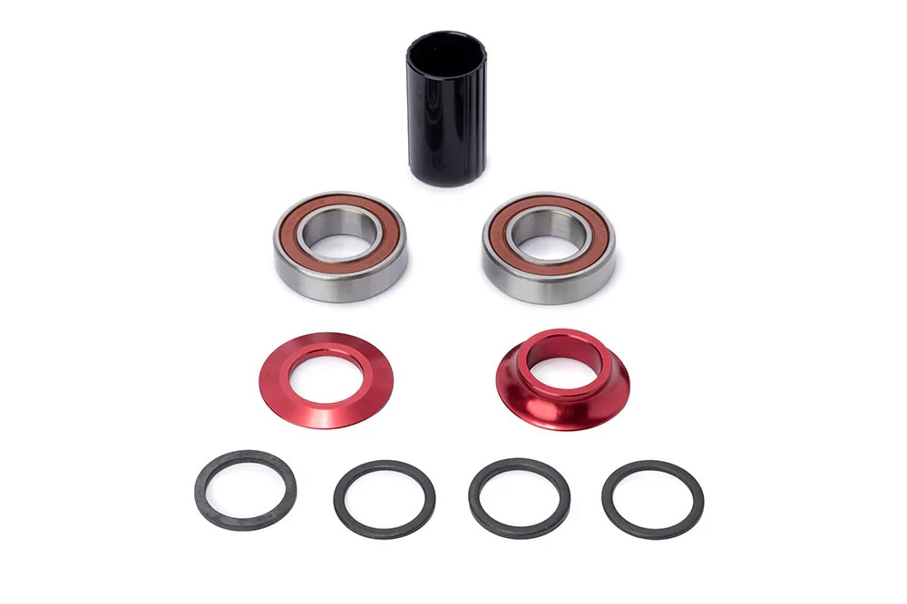 THEORY MID BOTTOM BRACKET KIT - BMX BOTTOM BRACKET - BB - 22mm - RED