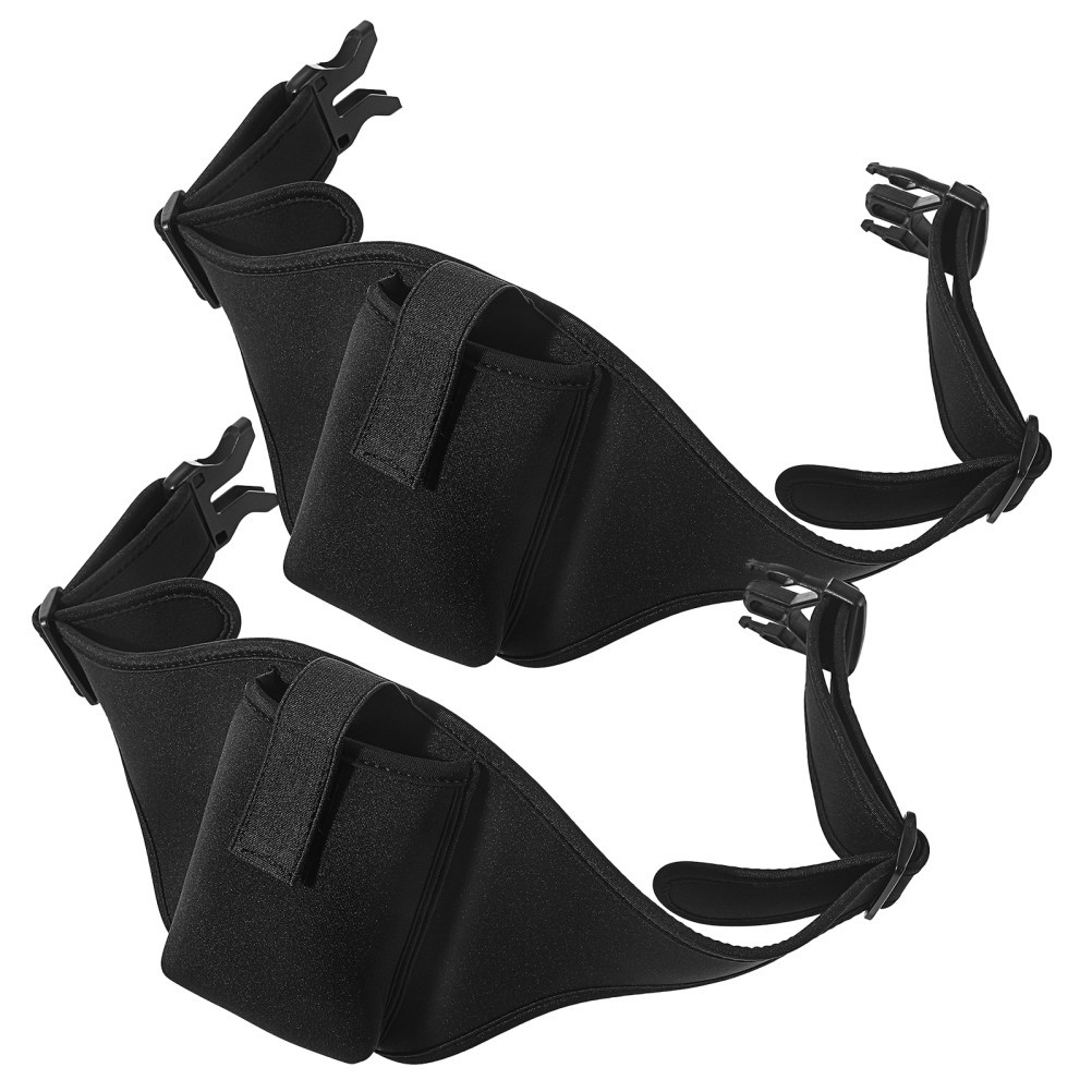 2Pcs Mic Belt Fitness Waist Pack Durable Handsfree Carrier for Exercise Use