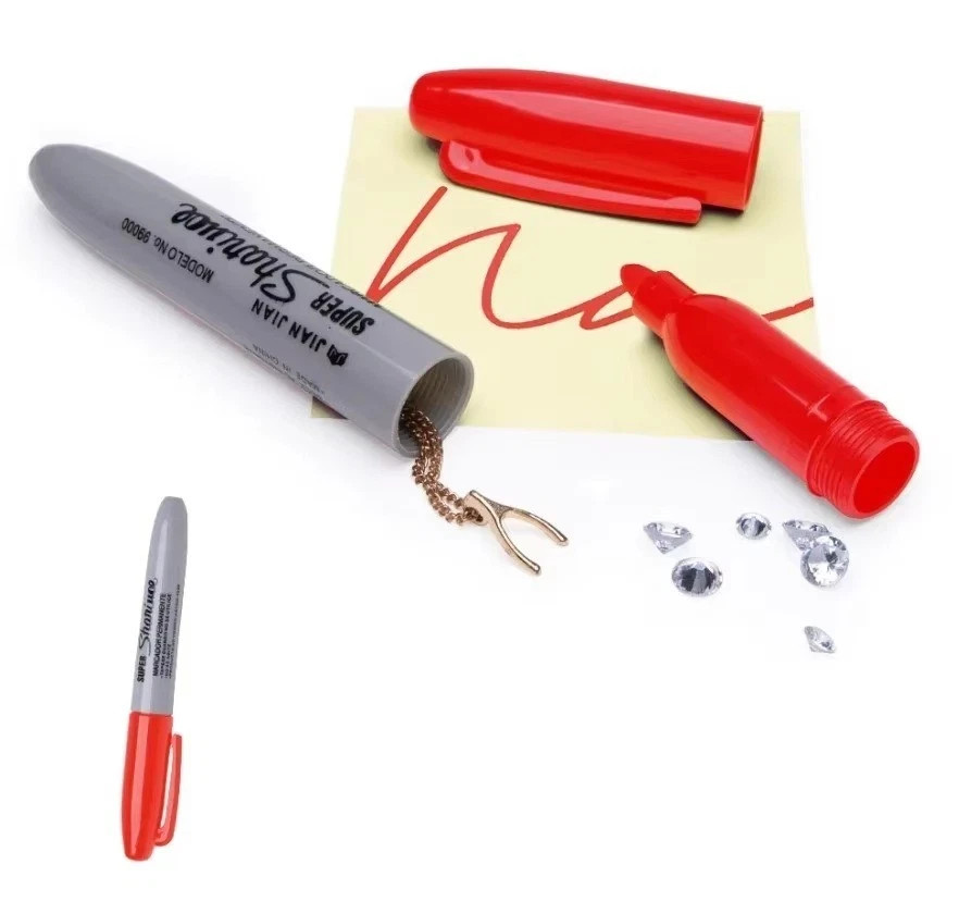 Secret Stash Pen – Hidden Compartment Marker Diversion Safe – Discreet Storage