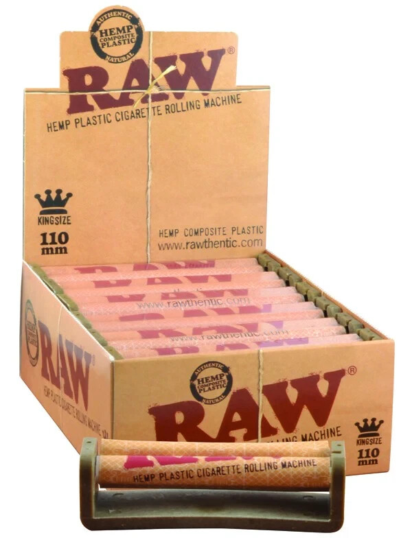 🤩💚X2 RAW HEMP PLASTIC CIGARETTE ROLLING MACHINE💛KING SIZE 110MM🔥TWO PACKS✨