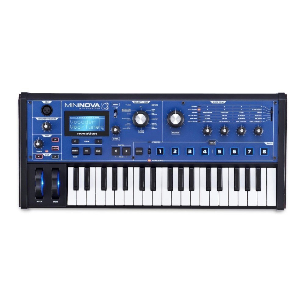 Novation MiniNova 37-Key Controller Synthesizer 256 Sounds for Recording PRO
