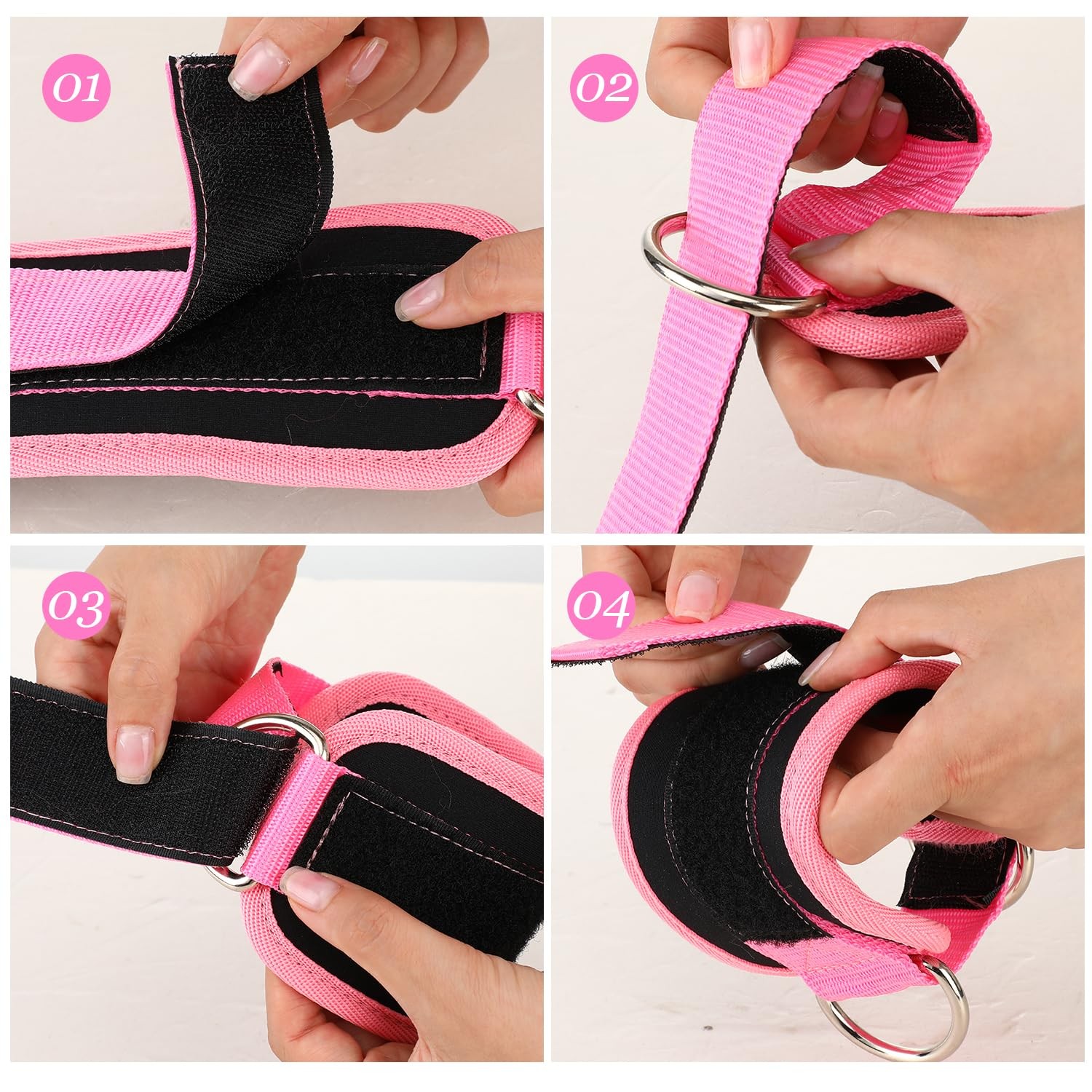 Ankle Straps for Cable Machines Cable Kick Back Ankle Straps Kickback Ankle S...