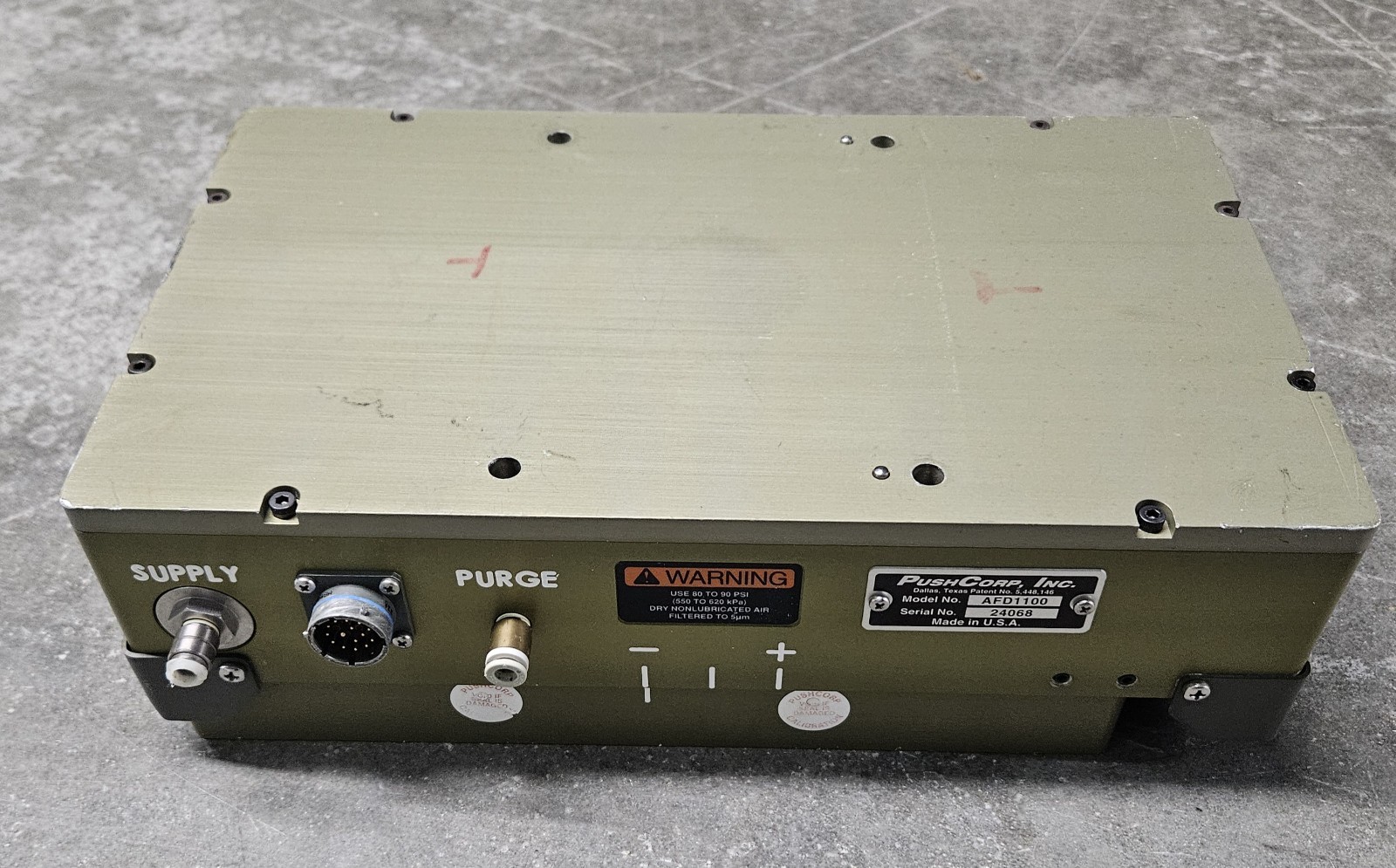 PushCorp AFD1100 Active Compliance Force Device For Robotics UNTESTED FOR PARTS