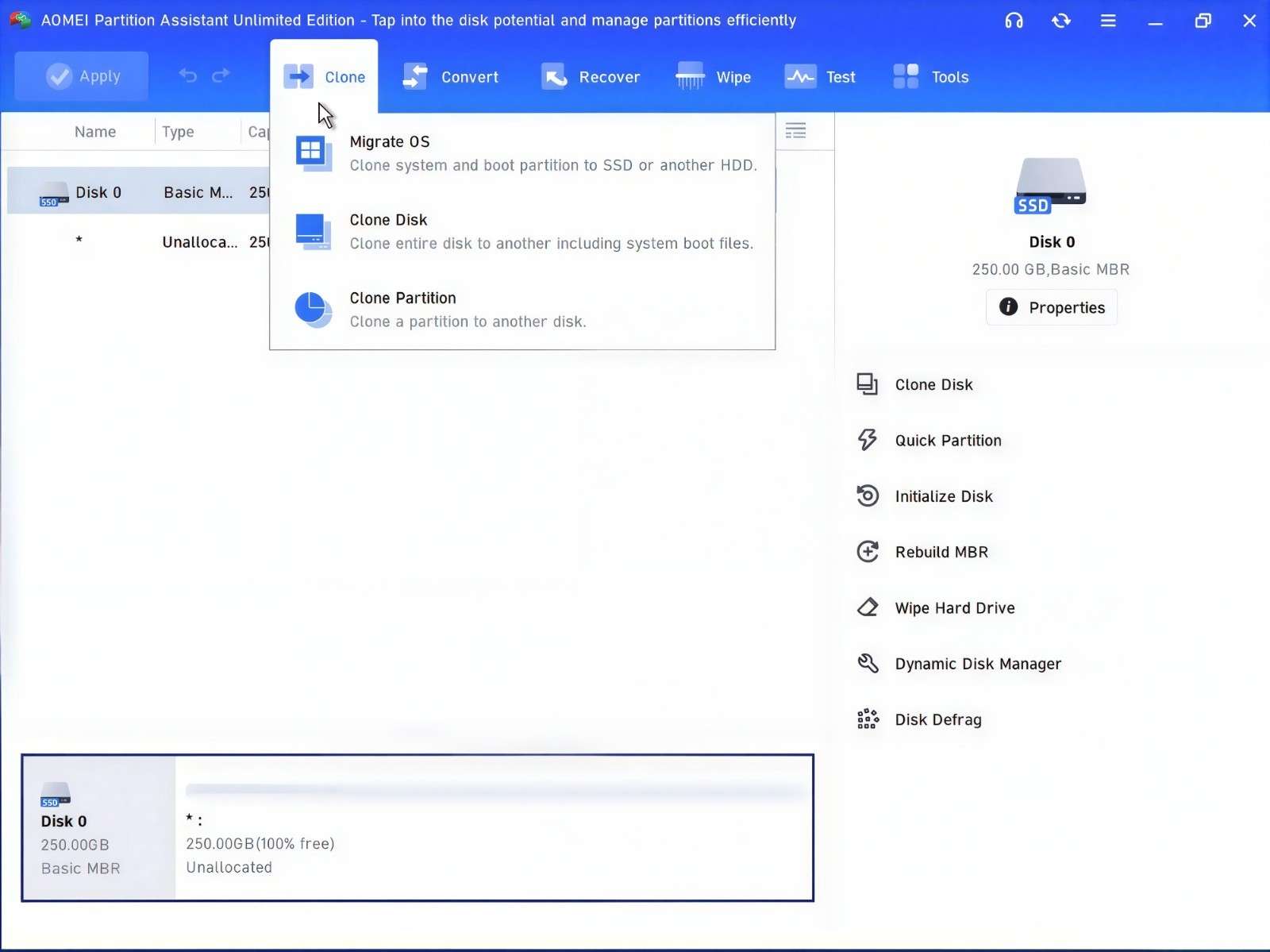 AOMEI Partition Assistant Unlimited Bootable DVD/USB