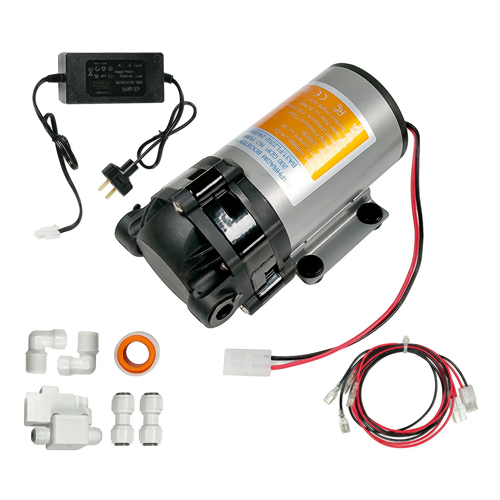 8800 Booster Pump Kit for up to 200 GPD RO Reverse Osmosis Water Filtrat