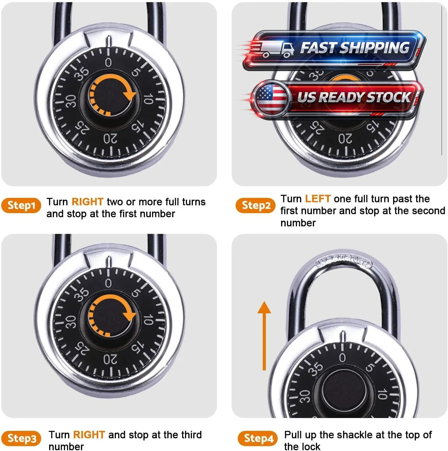 Combination Lock, Combination Lock for Locker, Locker Lock & Gym Locker Lock ...