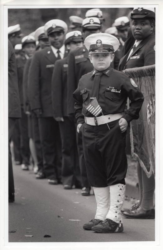 1996 Veterans Day Parade W. Roxbury High MJROTC ROTC Boston Original News Photo