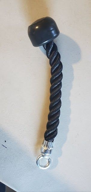 15.5 Inch Heavy Duty Pull Down Rope for Triceps, Biceps, Back, and Shoulders