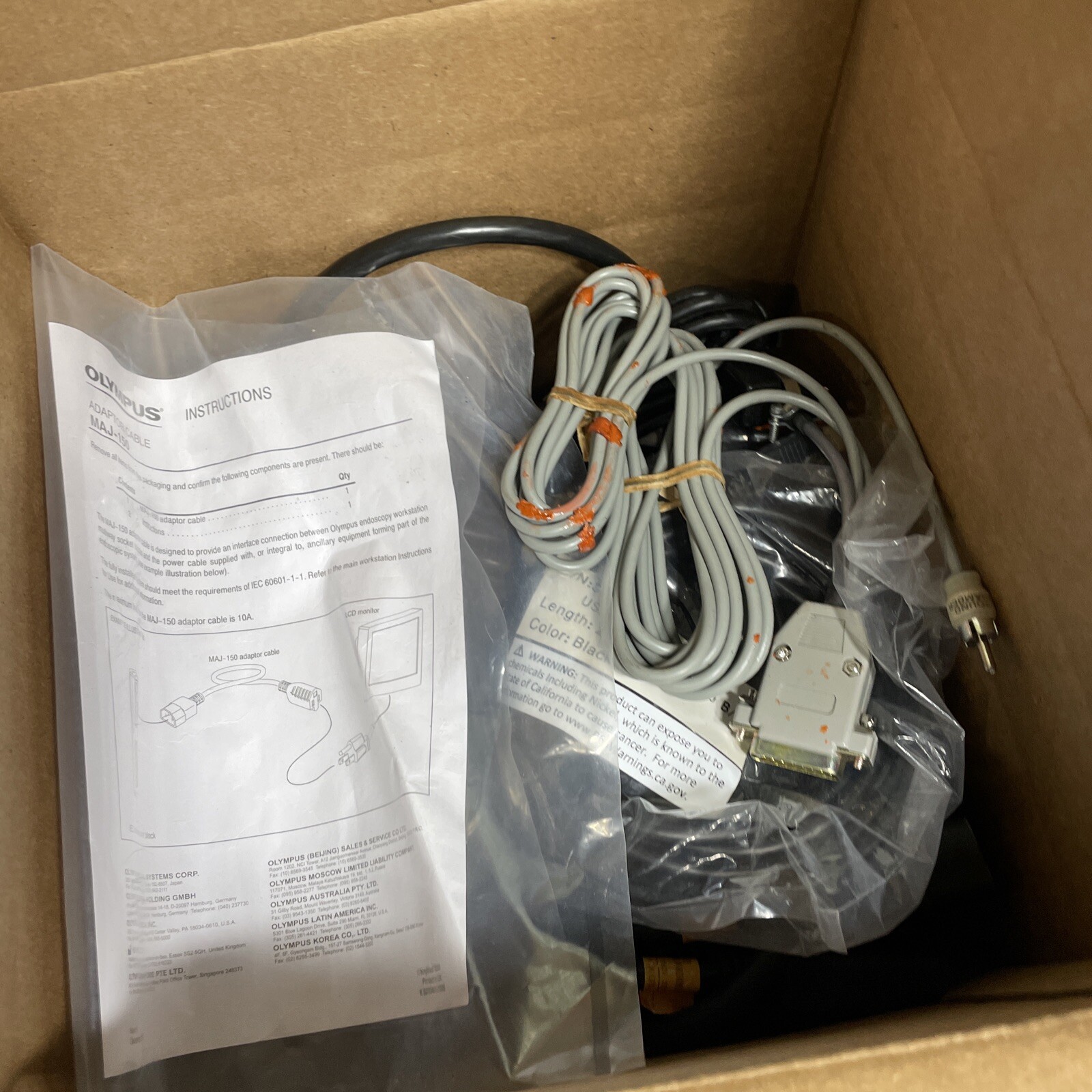 Lot Cables Adapter Medical Equipment