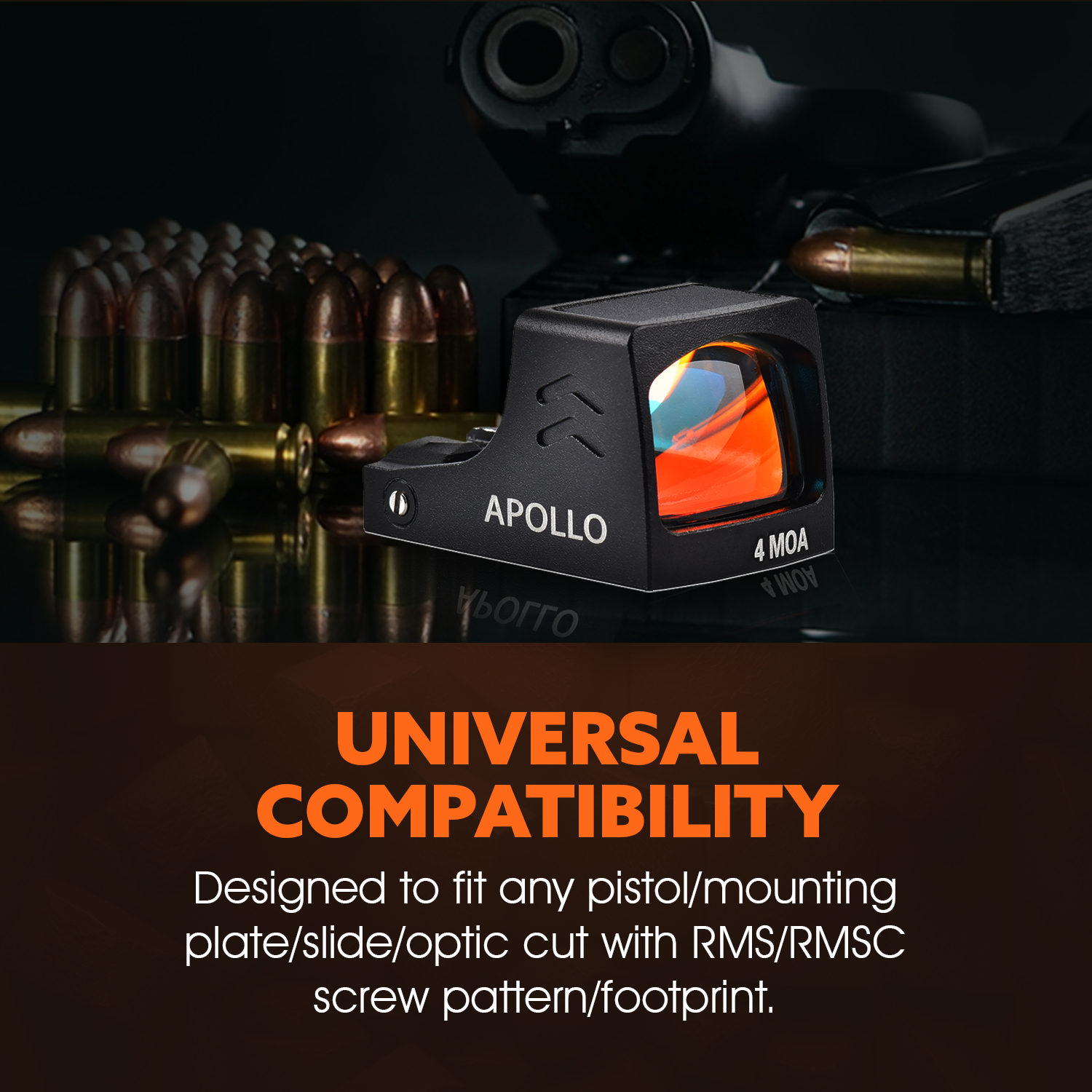 ADE RD3-030 APOLLO Solar Powered Red Dot For Mossberg 940 JM PRO Optic Ready
