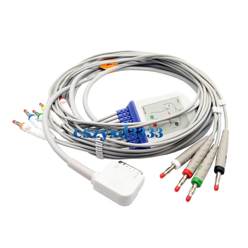 ECG EKG 10Leads Cable Leadwire for Kenz PC-109 Monitor,ECG108/110/1203/1205
