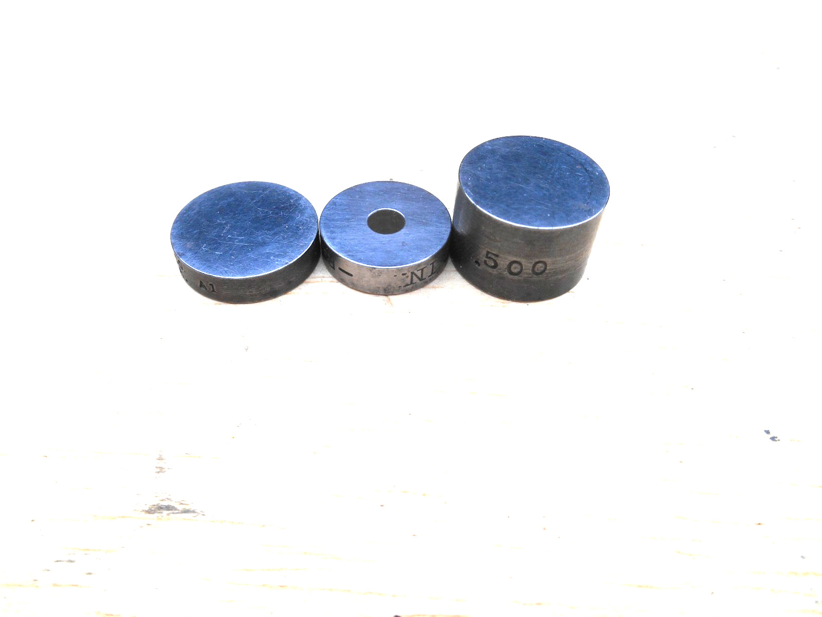 PRATT & WHITNEY MICROMETER MIKCHECK AND STANDARD BLOCKS , LOT OF 3