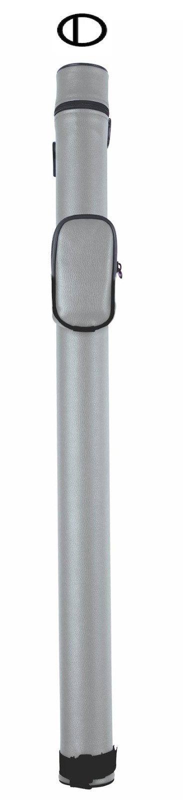 TNT Hard 1x1 Pool Cue Case. Silver