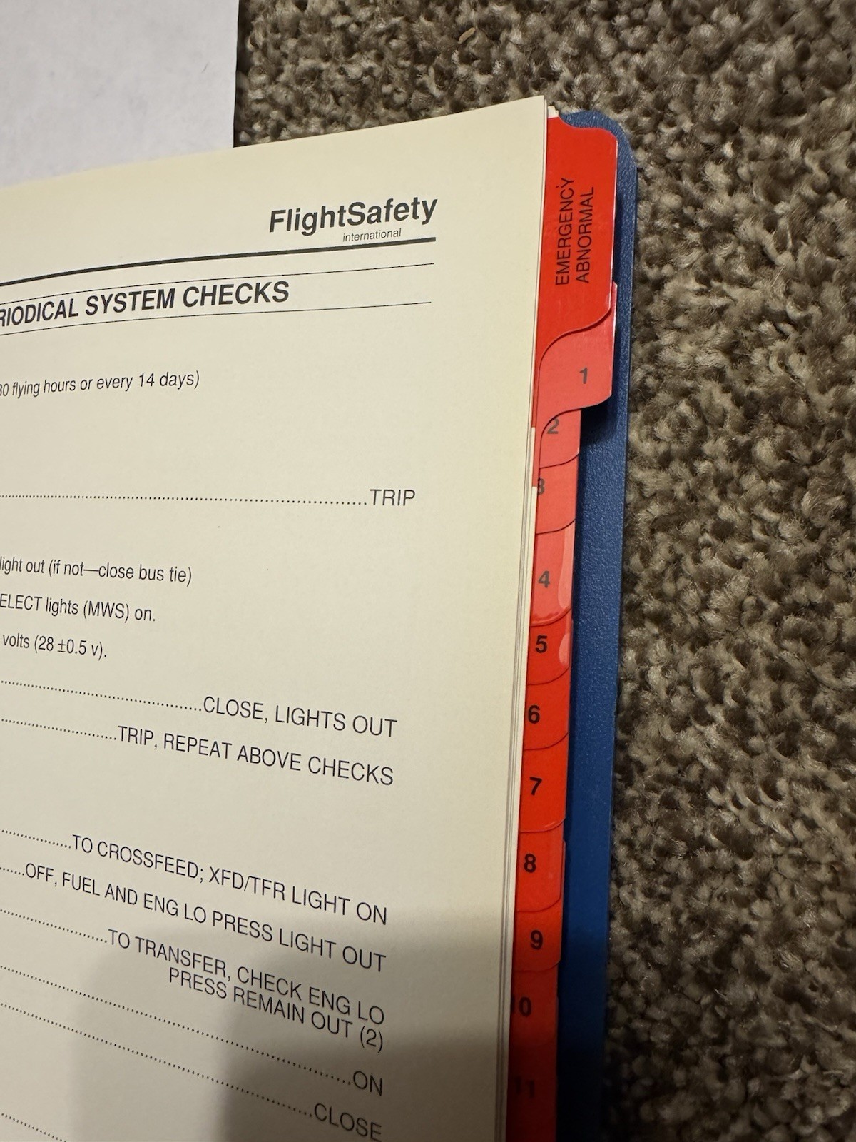 Hawker 800 Pilot Checklist FlightSafety