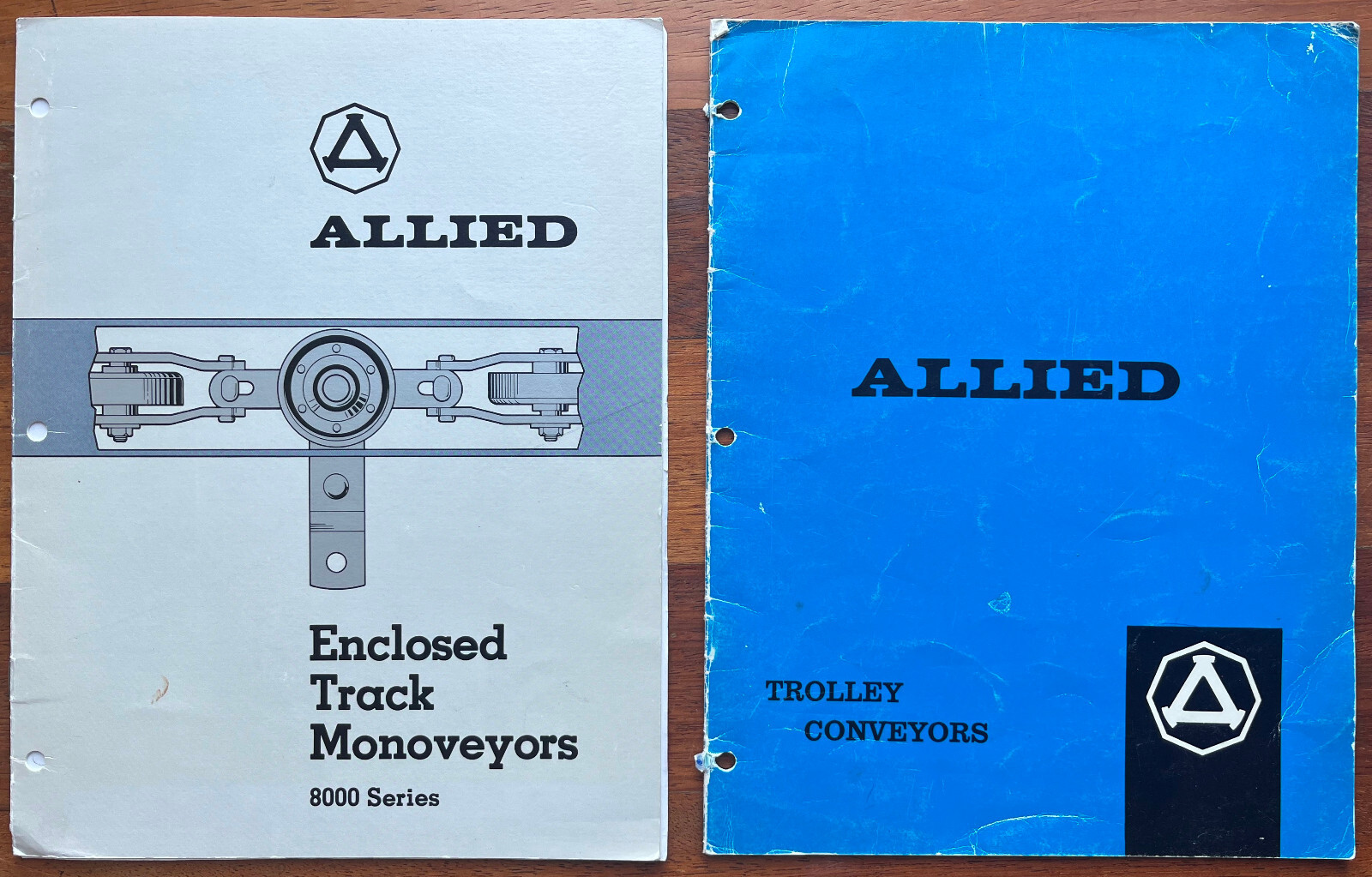 lot of 2 rare 1980s Allied Conveyor Design Manuals Overhead Trolleys from Canada