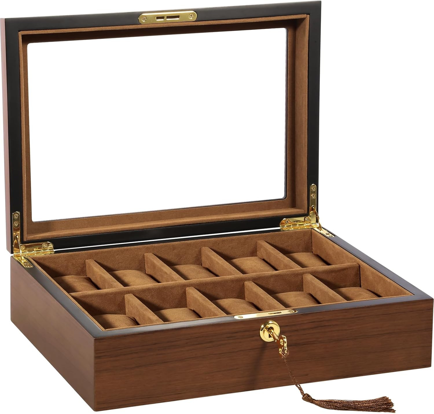 6/10/12 Slot Retro Luxury Watch Box Jewelry Watch Display Case Organizer Storage