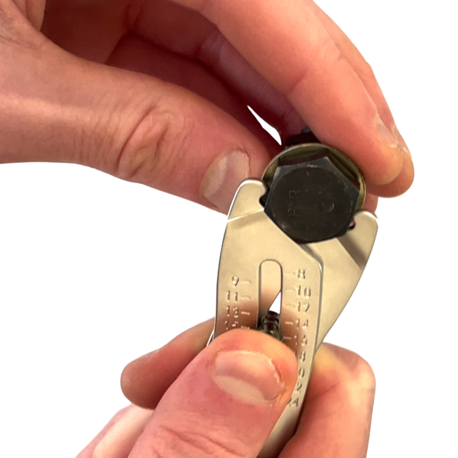 Vast Concepts Bolt Head Gauge Sizer Keychain