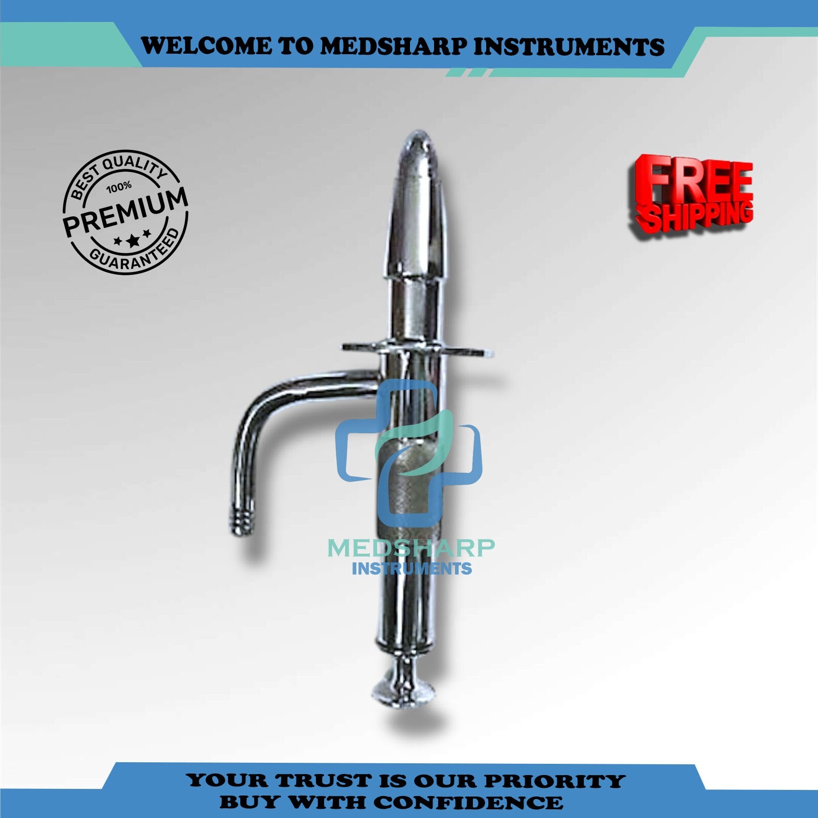 Colon Hydrotherapy Speculum Non Magnet stainless steel autoclavable, Adult Size