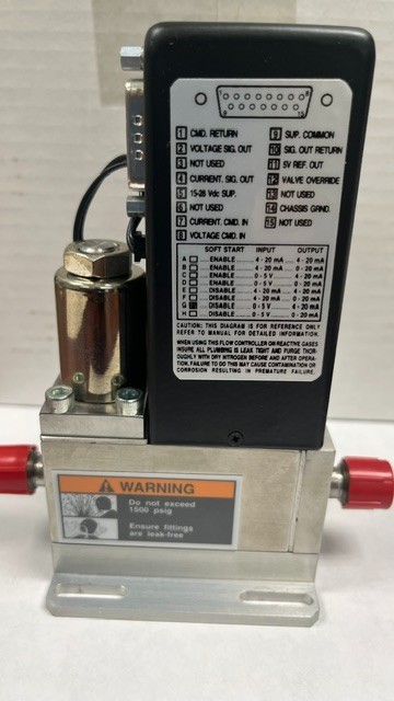 Brooks 5850EM MFC 1SLPM Argon. Pulled from working equipment.