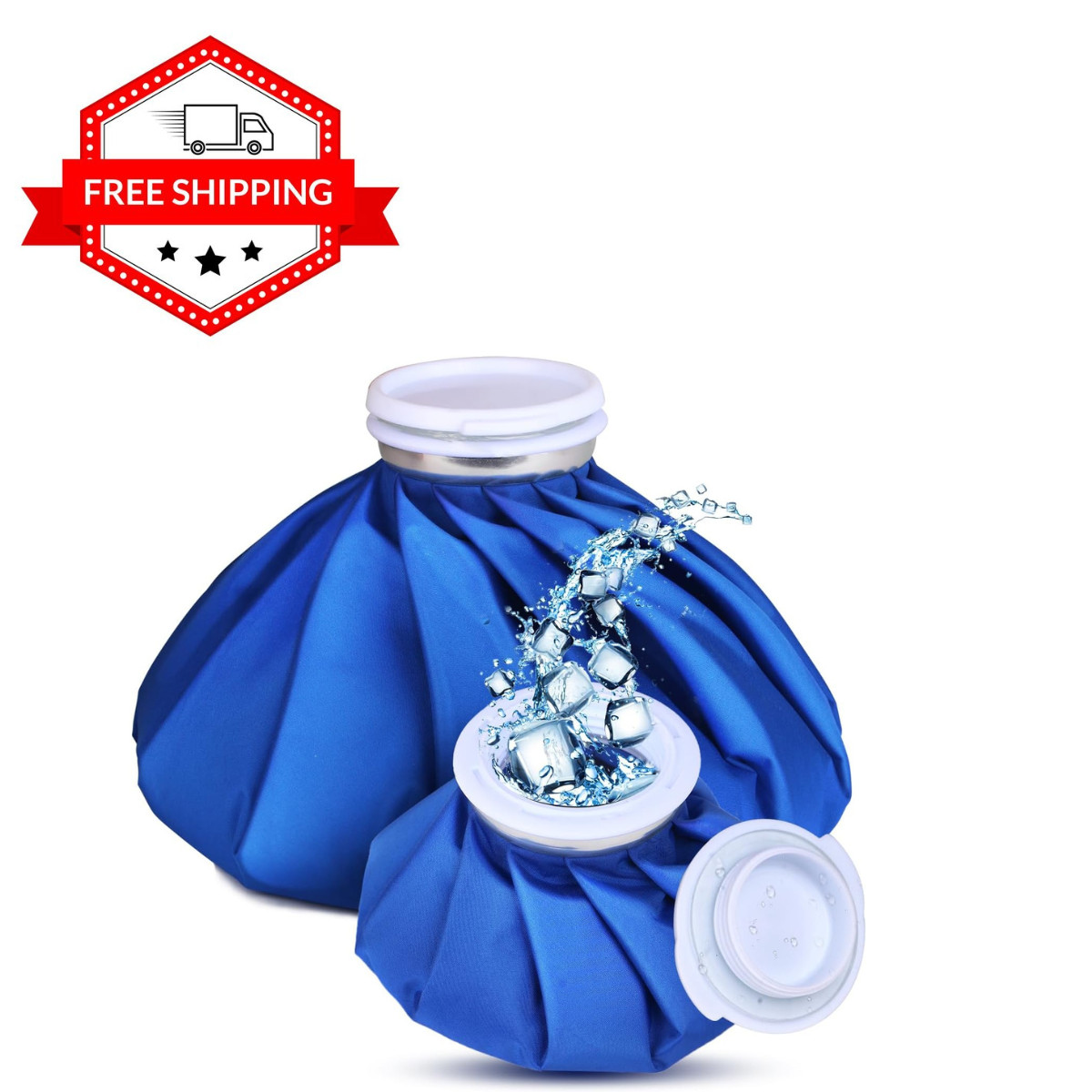2-PACK REUSABLE ICE PACKS Therapy Injuries Pain Relief Hot Cold Compress Bags