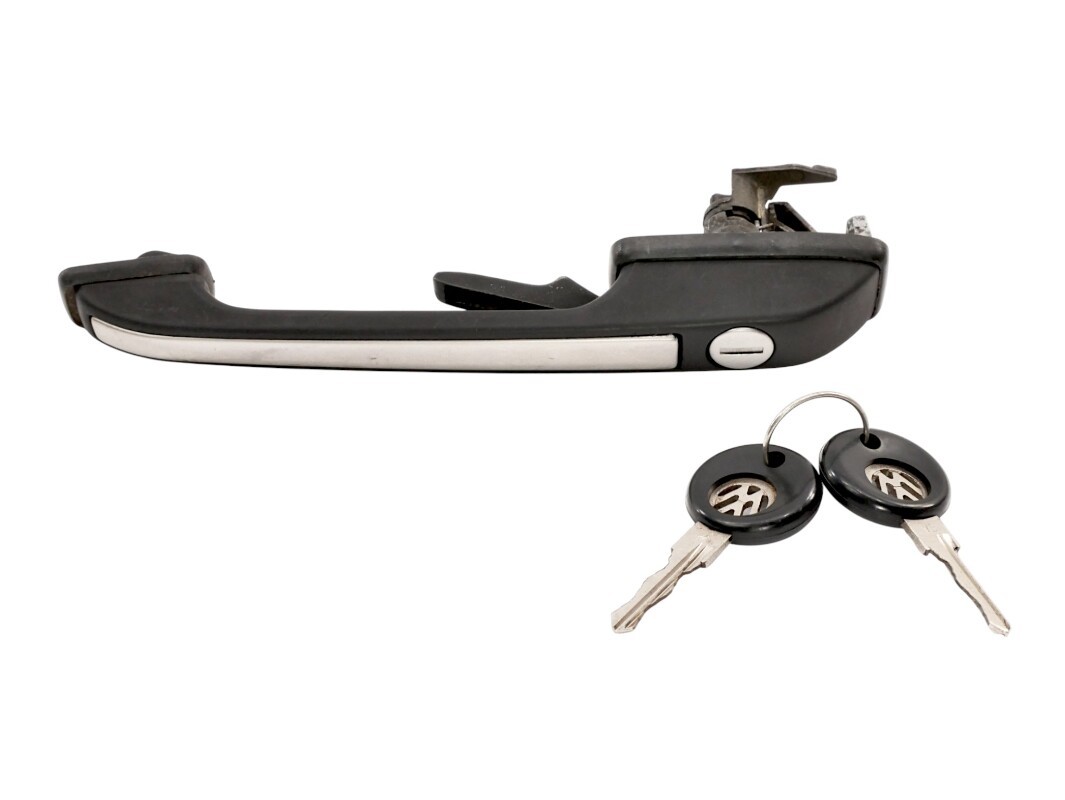 LH Front Exterior Door Handle With Keys 76-92 VW Jetta Rabbit Golf MK1 MK2 ~ OEM