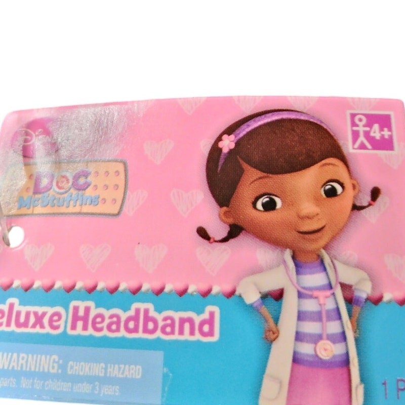 Disney Flower Doc McStuffins Deluxe Pink Headband, Ages 4+