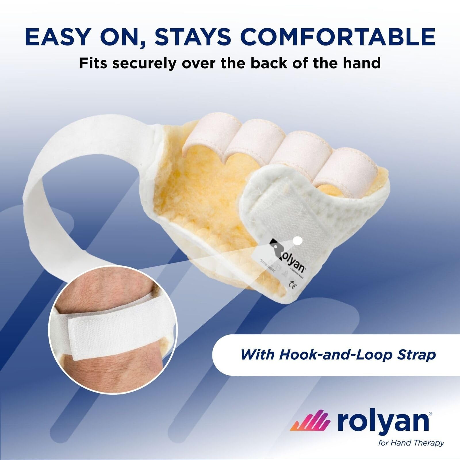 Rolyan – Palm Protector – Right Hand – Finger Separator Glove