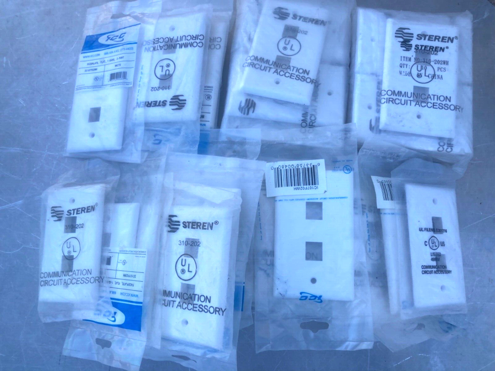 Huge Lot Of 243 1 Thru 6 Port Wall Plates Single Double Gang Indoor & Outdoor