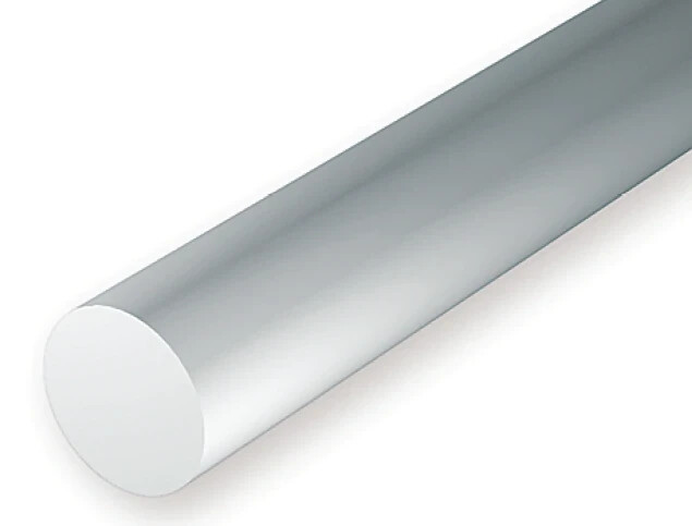 .047" (1.2MM) OD WHITE POLYSTYRENE ROD EVG221 by Evergreen Scale Models