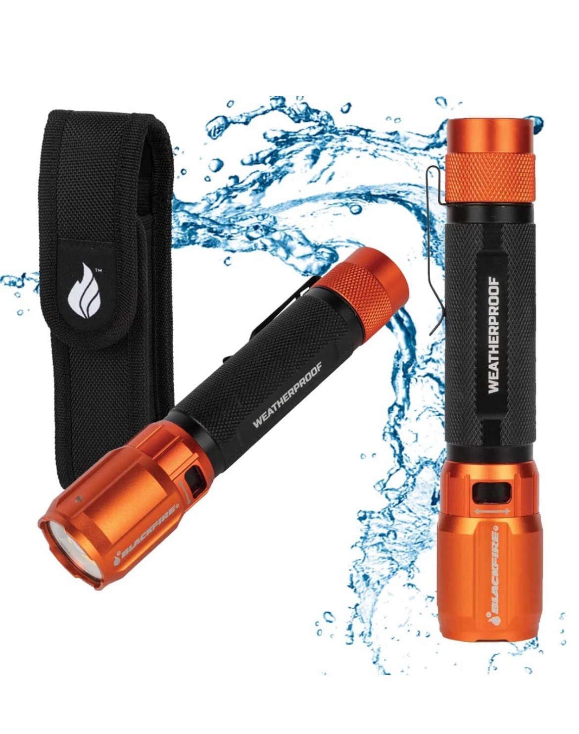 Blackfire Klein Tools Outdoors Rechargeable 2-Color LED Weatherproof Flashlight
