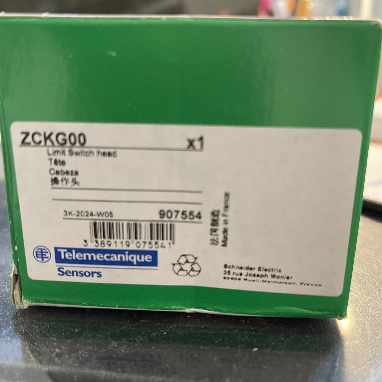 ZCKG00 Limt Switch Head Rotary. Program /TELEMECANIQUE SCHNEIDER