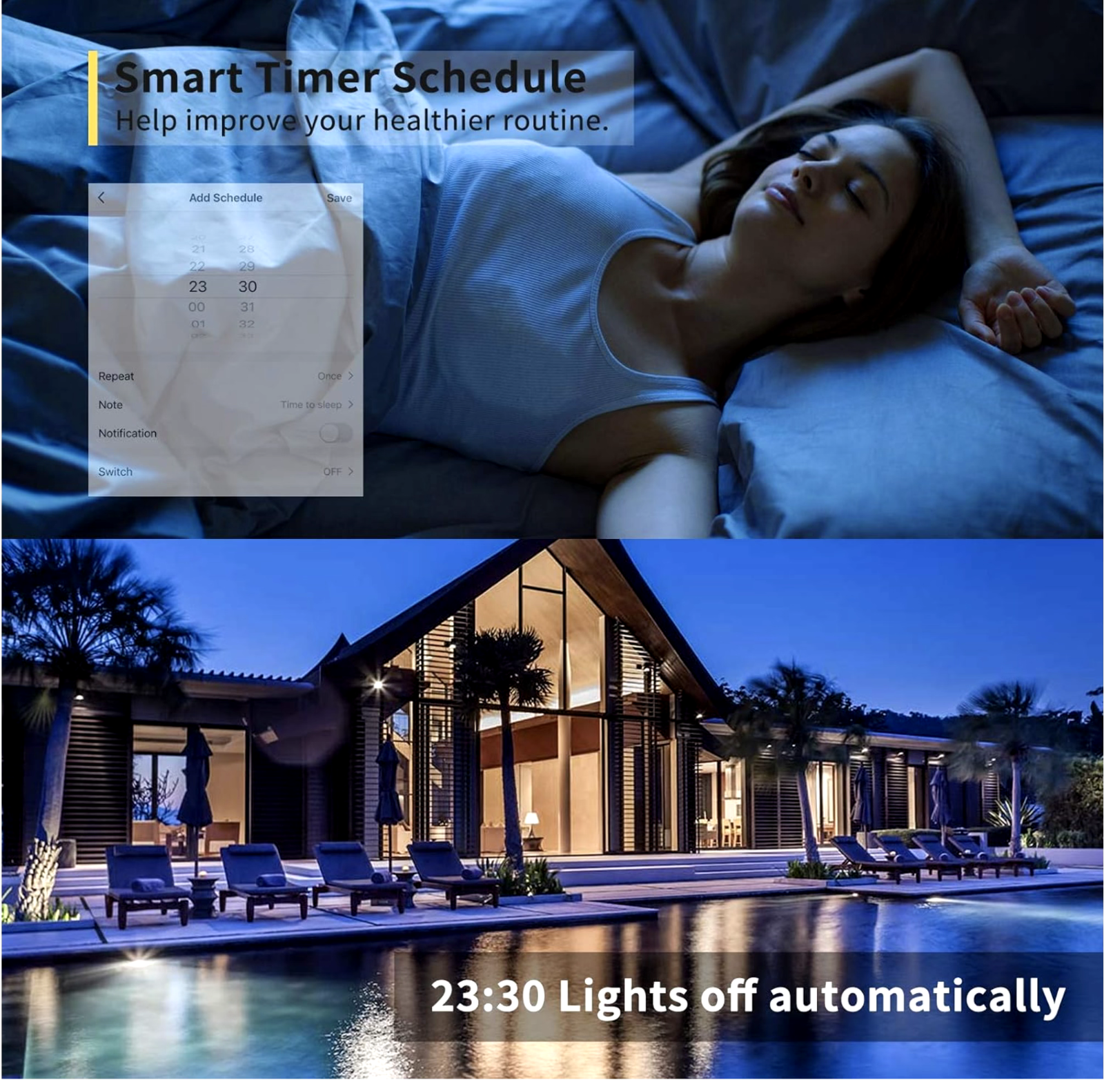 4 Pack Smart Light Bulb APP WiFi LED Lighting Work Alexa&Google Assistant 9W E26
