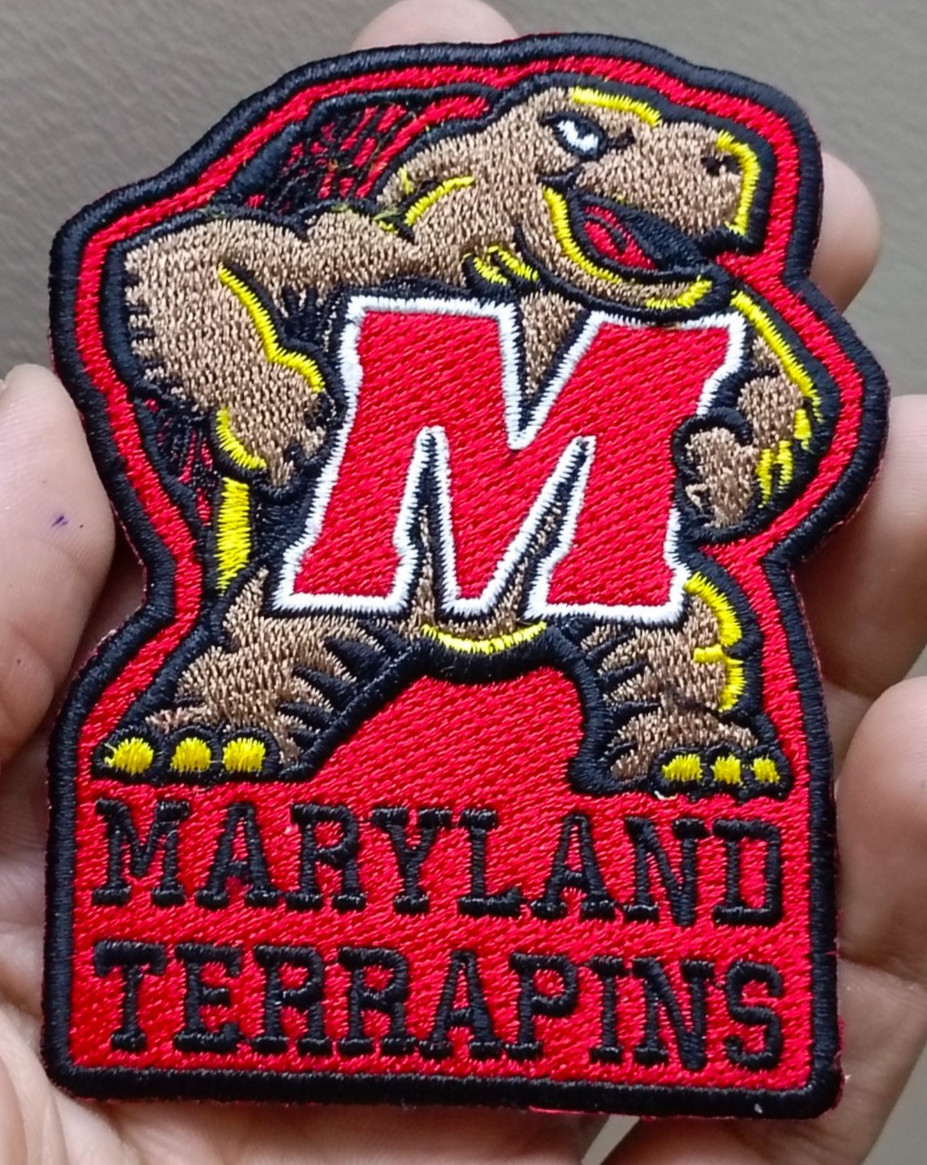 Maryland Terrapins NCAA Team Logo Iron On Patch - Sew Patch - Embroidered Patch