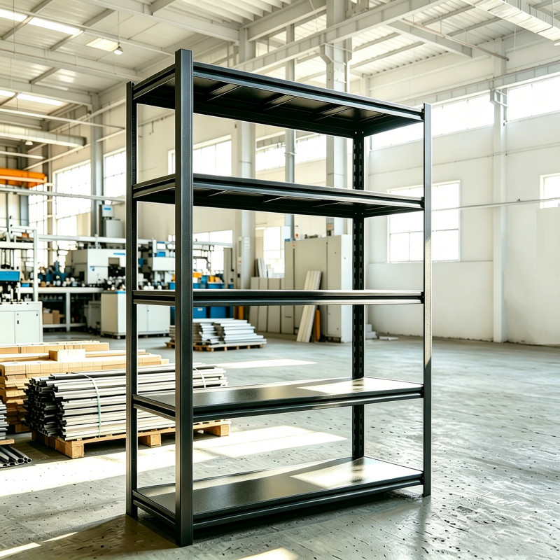 Heavy Duty Industrial Shelves 5-Tier Metal Storage Rack Black 2500 lbs Capacity