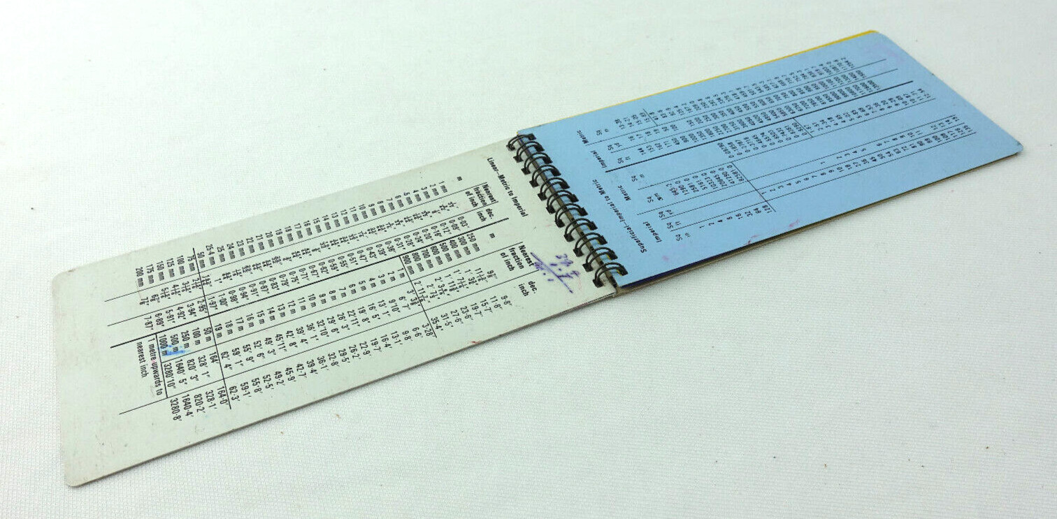 VINTAGE CITB METRIC CONVERSION TABLES (CONSTRUCTION INDUSTRY TRAINING BOARD )