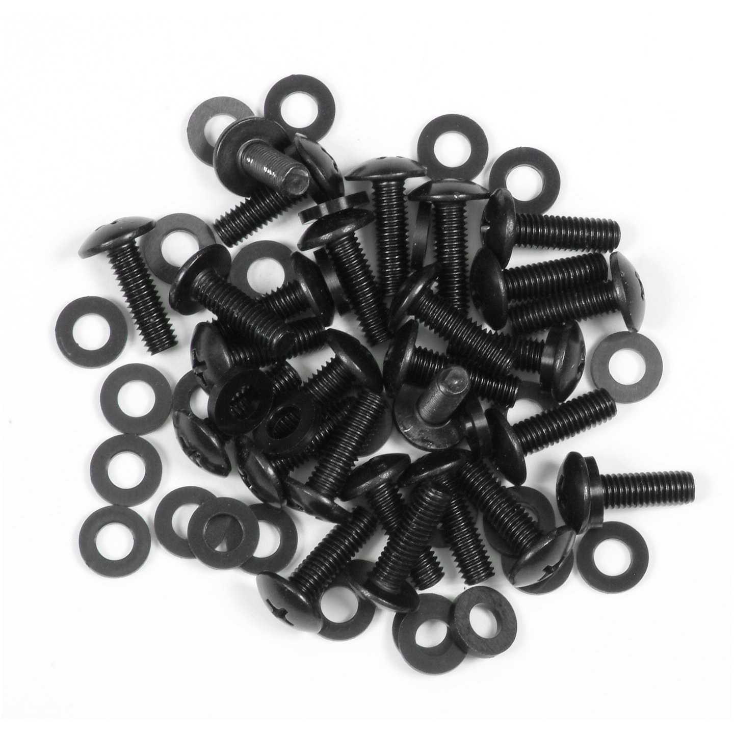 25 Sets Rack Rail Screws and Washers Mounting Hardware for Server Racks