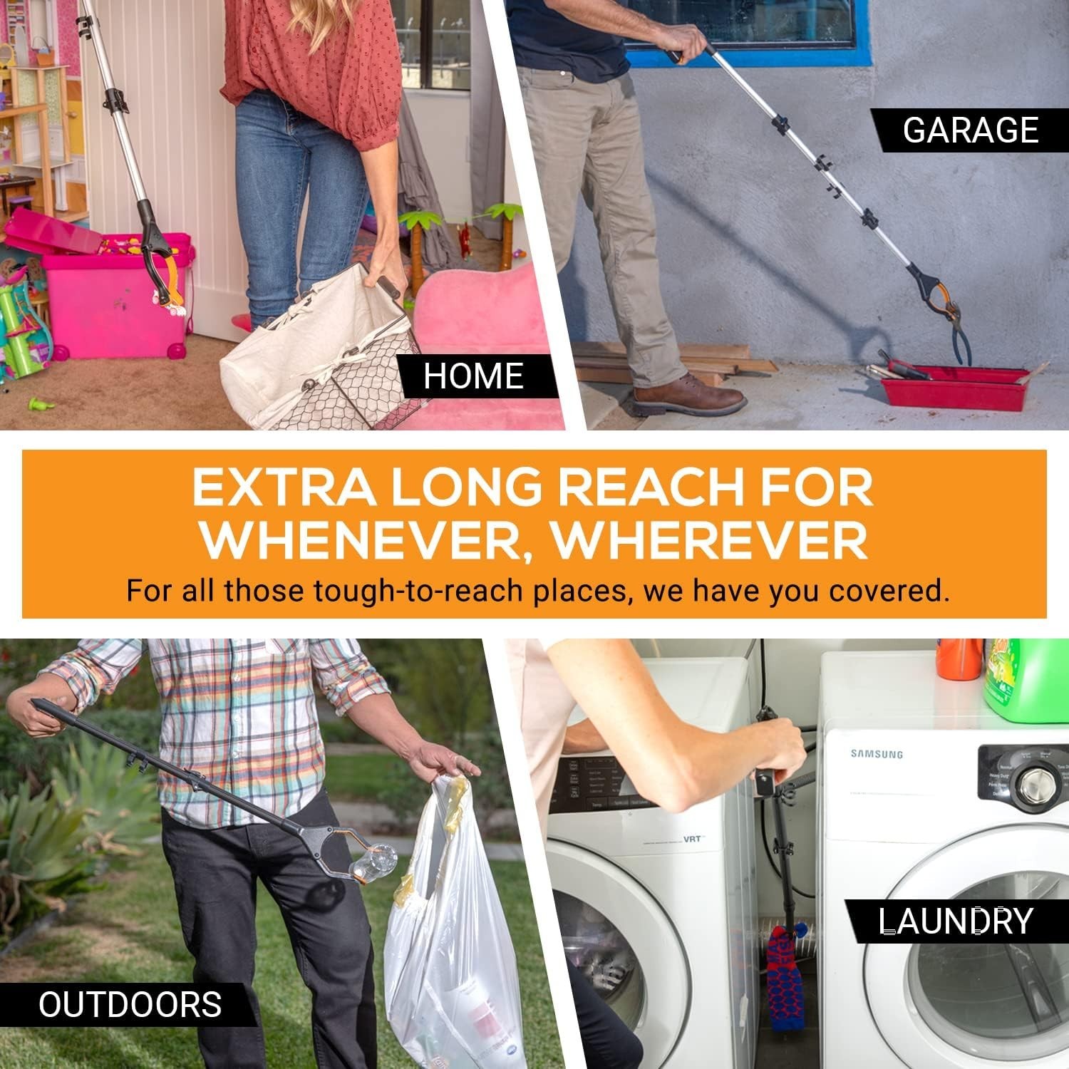 Adjustable Grabber Reacher - Mobility Solution for Elderly