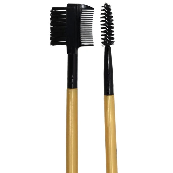 2 Piece Eyebrow Brush and Eyelash Beauty Comb Set