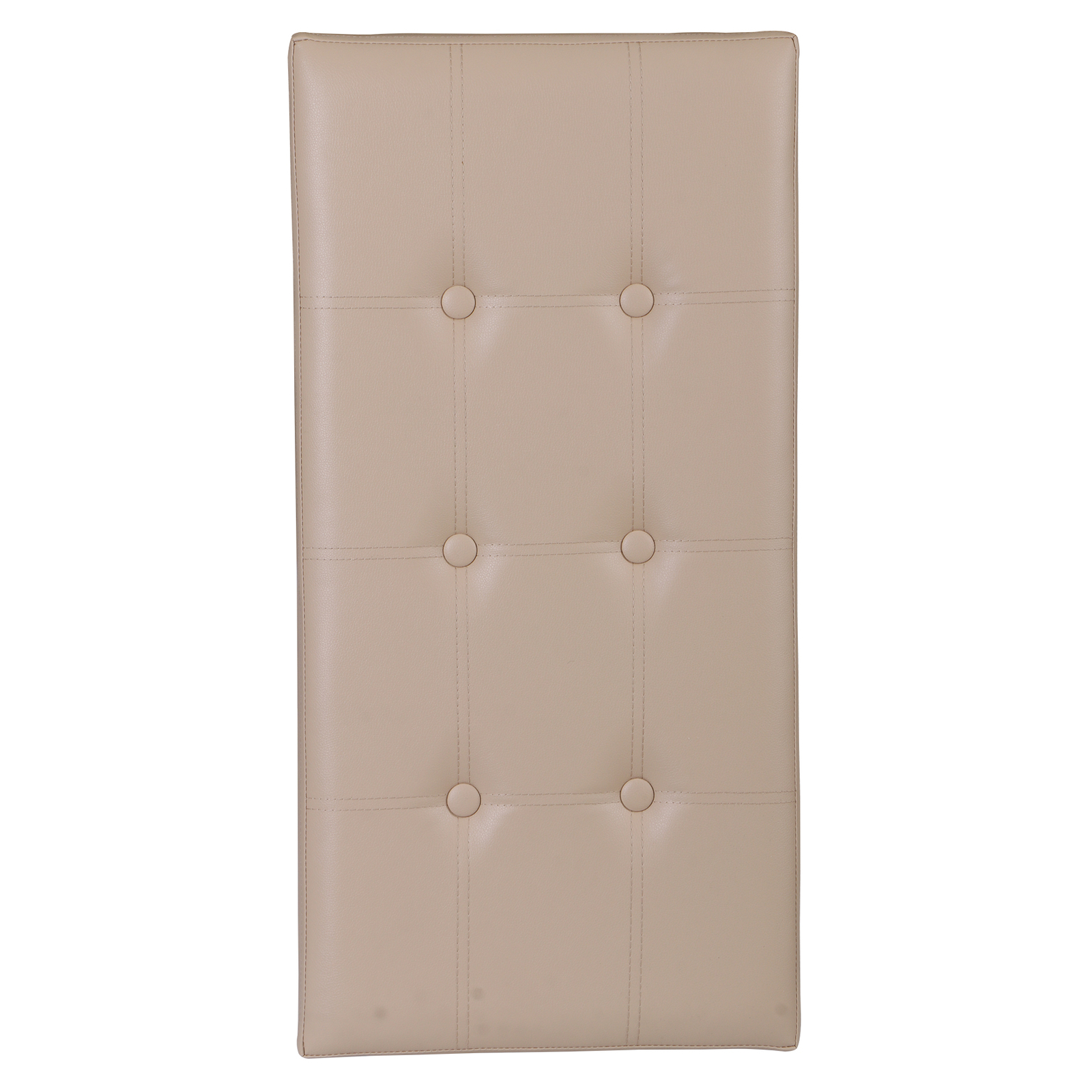 Beige Sturdy Ottomans Foot Bench Foldable Storage Footstools Spacious Organizer