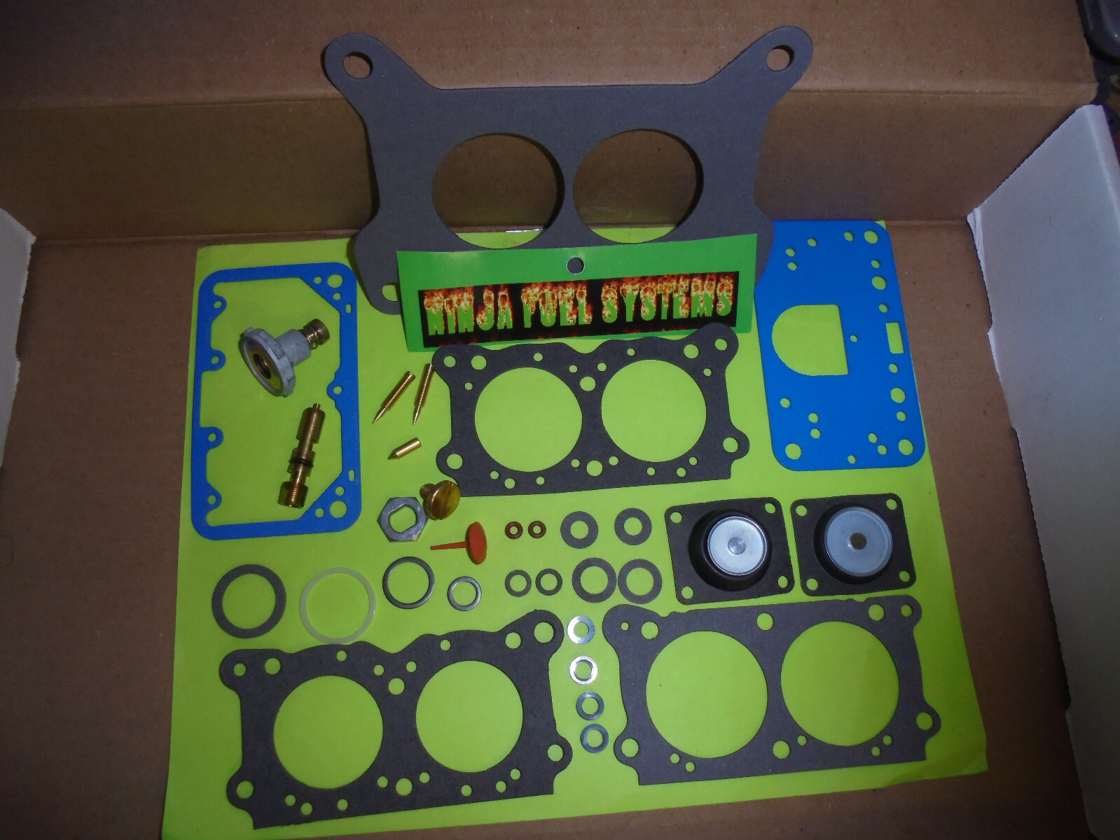 HOLLEY 7448 REBUILD KIT 2 BARREL  CARBURETOR MODEL 7448 350 CFM BLUE W/HARDWARE