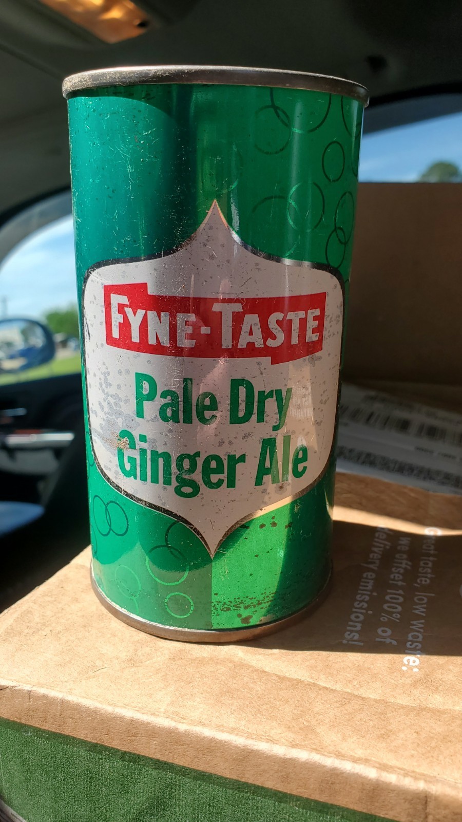 Fyne Taste Pale Dry Ginger Ale Vintage Flat Top Can