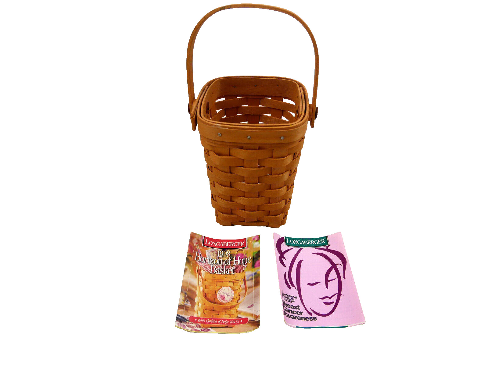 Longaberger 1998 Horizon of Hope Basket with Product Card  NEW Made in USA