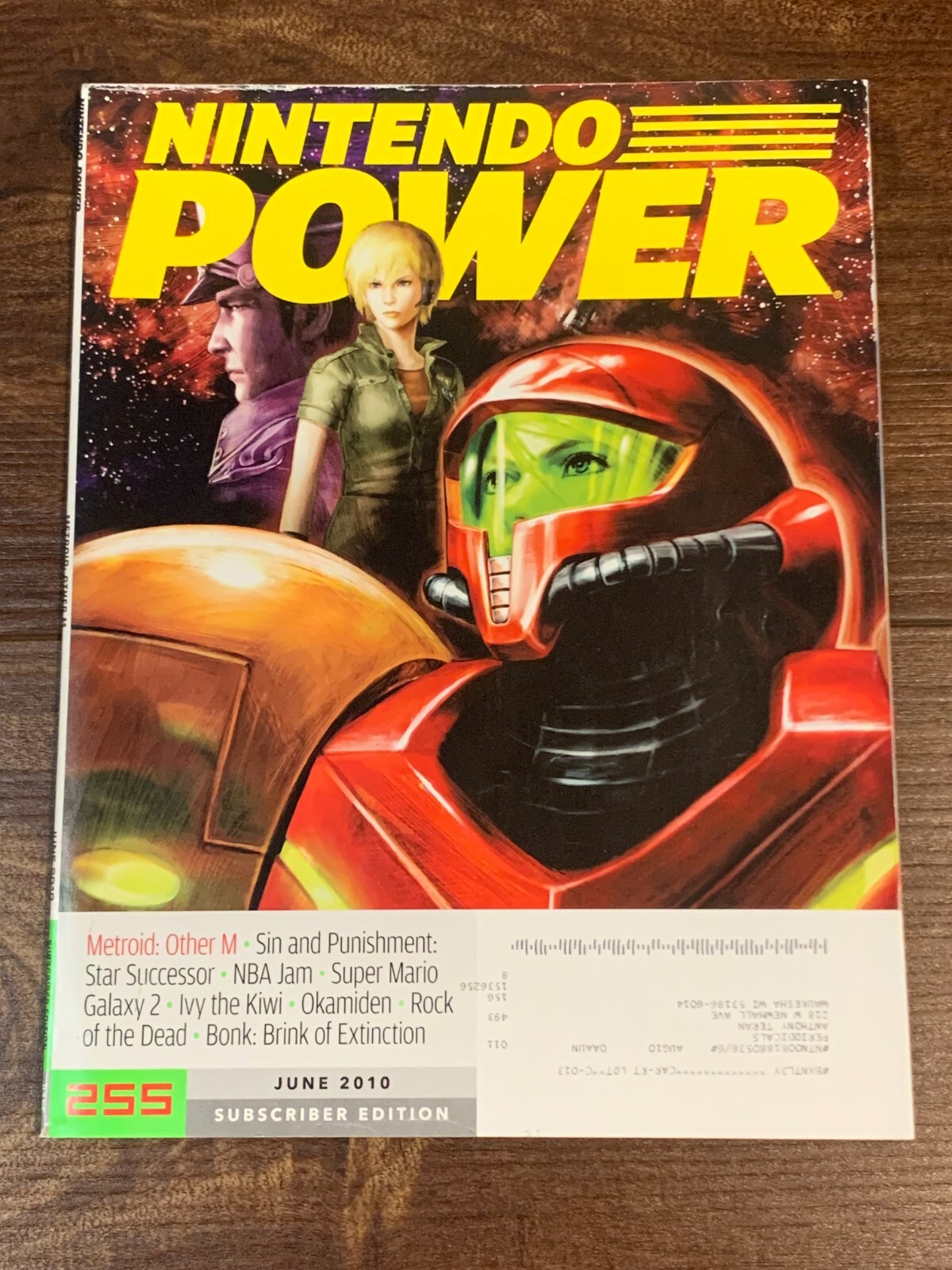 Nintendo Power Magazine Volume 255 June 2010 Metroid Other M Sin Punishment