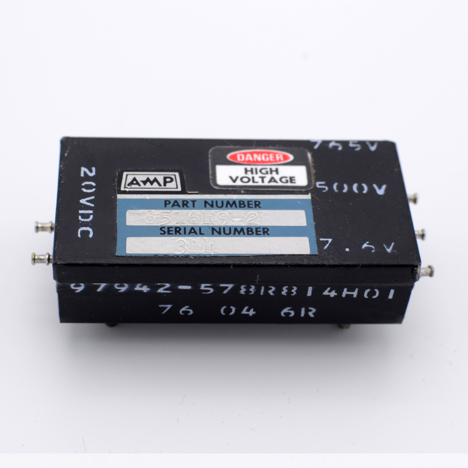Power Converter 851649-2 20VDC to 765V, 500V and 7.6V FREE SHIPPING