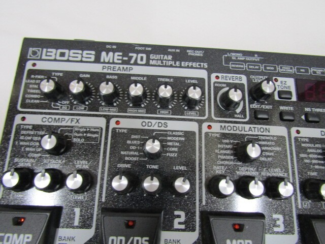 BOSS ME-70 Guitar Multi Effects Processor Tested Working w/ AC Adapter